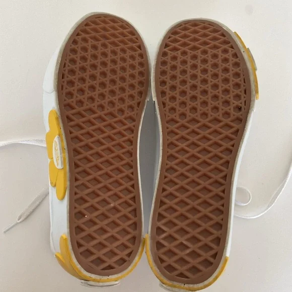 Vans Sk8 Hi Top Tapered Stackform OSF sneakers white with yellow daisy size 7 - Picture 8 of 16